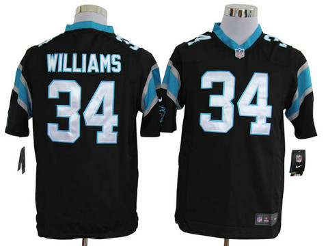 South Carolina Panthers 34 DeAngelo Williams Black Game Nike NFL Jerseys